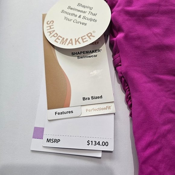Coco Reef Contours Solitare V-Neck Underwire Tummy-Control One-Piece Swimsuit - Picture 9 of 13